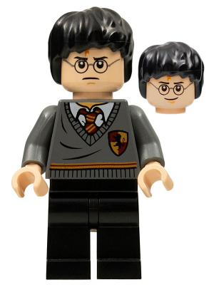 Минифигурка Lego Harry Potter - Gryffindor Stripe and Shield Torso, Black Legs hp094