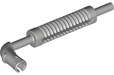 Деталь LEGO Vehicle, Exhaust Pipe with Technic Pin, Flat End and Pin with Round Hole 14682 Light Bluish Gray U
