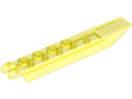 Hinge Plate 1 x 8 with Angled Side Extensions, Squared Plate Underside, 14137 Trans-Yellow U