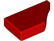 Tile, Modified 1 x 2 Wedge Right, 5092 Red N