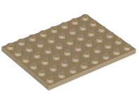 Plate 6 x 8, 3036 Dark Tan N
