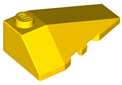 Деталь LEGO Клиновидная пластина Lego Wedge 4 x 2 Triple Right 43711 Yellow U