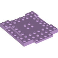 Brick, Modified 8 x 8 x 2/3 with 1 x 4 Indentations and 1 x 4 Plate, 15624 Lavender U