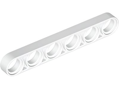 Деталь LEGO Technic, Liftarm Thin 1 x 6 32063 White N