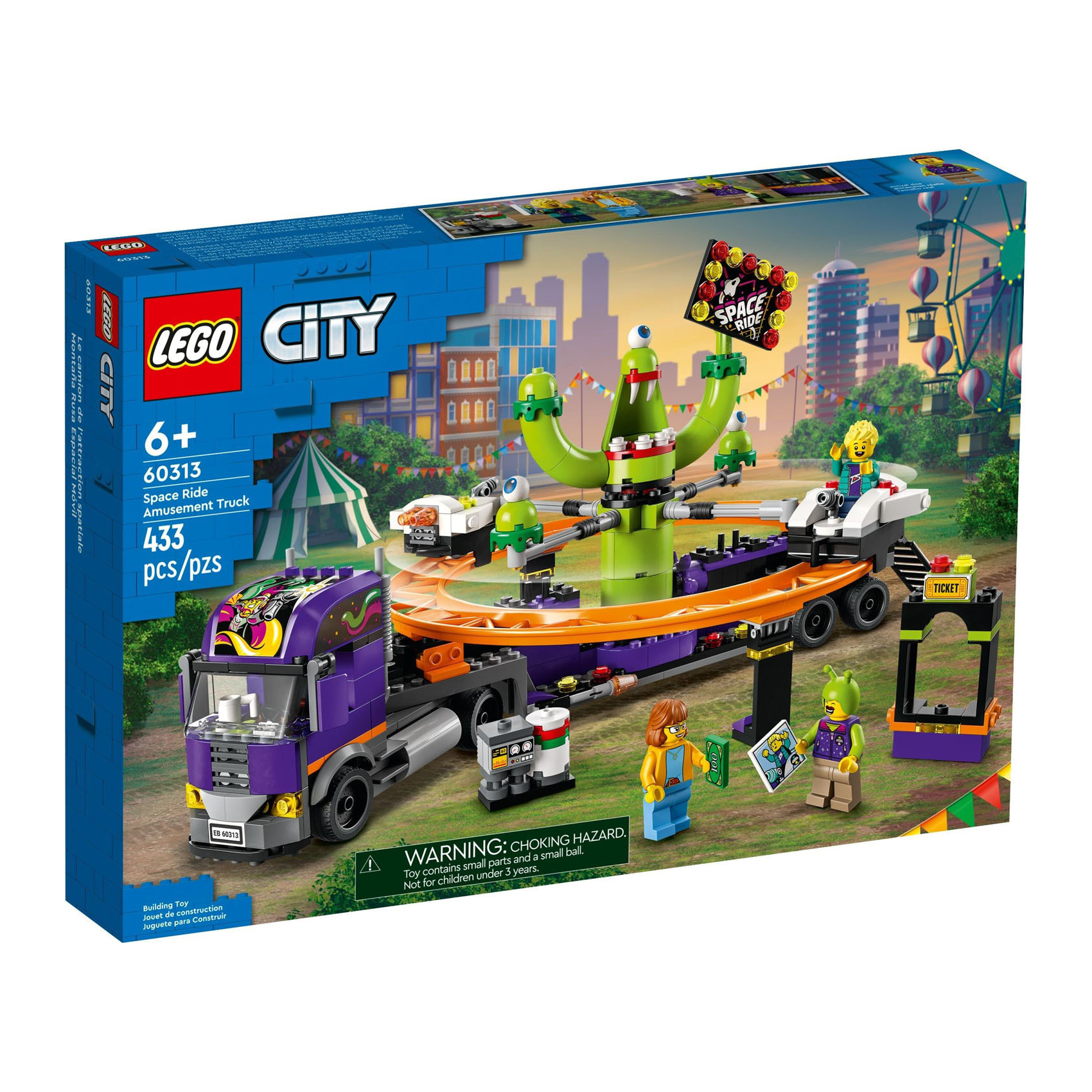 Конструктор LEGO City 60313 Грузовик с аттракционами Space Ride в магазине  Shop-device