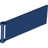 Flag 7 x 3 with Bar Handle, 30292 Dark Blue N