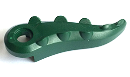 Alligator / Crocodile Tail with Hole, 18906 Dark Green U