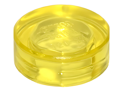 Деталь LEGO Tile, Round 1 x 1 98138 Trans-Yellow U