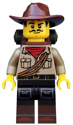 Минифигурка Lego Jungle Explorer, Series 19 (Minifigure Only without Stand and Accessories) col348