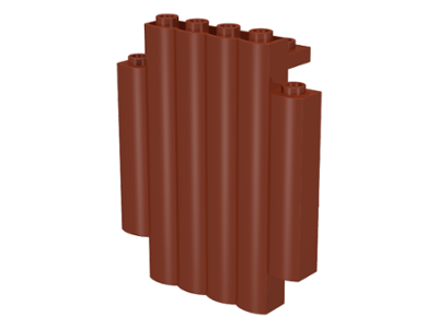Panel 2 x 6 x 6 with Log Profile (Palisade), 30140 Reddish Brown U