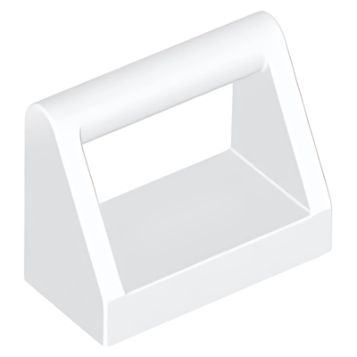 Деталь LEGO Lego Tile, Modified 1 x 2 with Bar Handle 2432 White U
