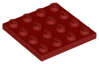 Plate 4 x 4, 3031 Dark Red U