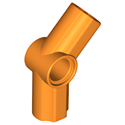 Деталь LEGO Technic, Axle and Pin Connector Angled #4 - 135 degrees 32192 Orange U