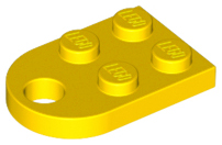 Plate, Modified 2 x 3 with Hole, 3176 Yellow U