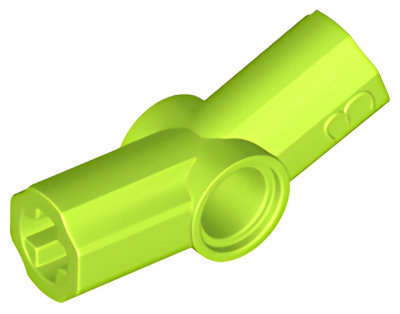 Деталь LEGO Technic, Axle and Pin Connector Angled #3 - 157.5 degrees 32016 (42128) Lime N
