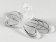 Minifigure Wings Insect Extended with Neck Bracket with Black Oval Lines Pattern, 10183pb01  