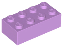 Brick 2 x 4, 3001 Medium Lavender N