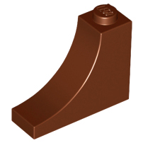 Деталь Lego Арка Arch 1 x 3 x 2 Inverted 18653 Reddish Brown N