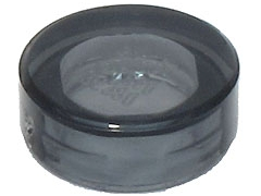 Tile, Round 1 x 1, 98138 Trans-Black U