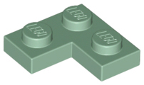 Plate 2 x 2 Corner, 2420 Sand Green N