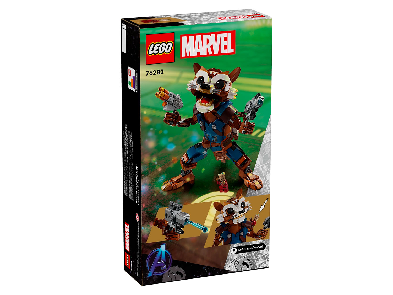 Конструктор LEGO Marvel Super Heroes 76282 Енот Ракета и малыш Грут в  магазине Shop-device