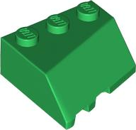 Wedge 3 x 3 Sloped Right, 48165 Green N