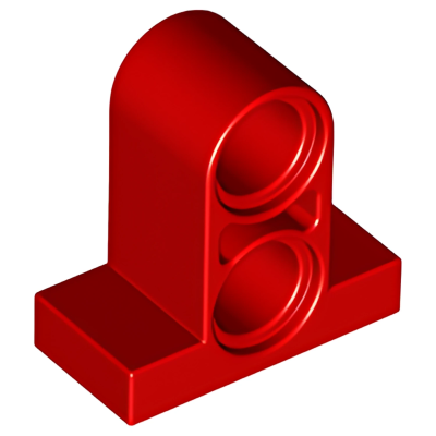 Деталь LEGO Technic, Pin Connector Plate 1 x 2 x 1 2/3 with 2 Holes (Double on Top) 32530 Red U