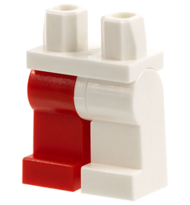Hips and 1 White Left Leg, 1 Red Right Leg, 970d10 White U