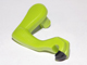Dinosaur Leg Small (Front) Raptor Right with Black Claws Pattern, 98069pb02 Lime U