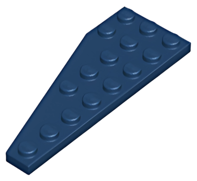 Деталь LEGO  Lego Wedge, Plate 8 x 3 Pentagonal Right 50304 Dark Blue U