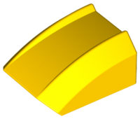 Slope, Curved 2 x 2 Lip, 30602 Yellow U