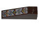 Slope 18 4 x 1 with Bolted Metal Plates and Lava Pattern (Sticker) - Set 70321, 60477pb008  