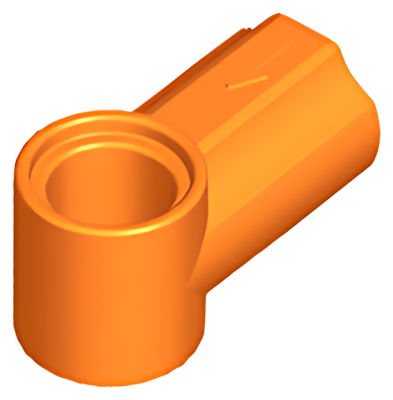 Деталь LEGO Technic, Axle and Pin Connector Angled #1 32013 Orange U