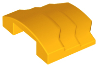 Wedge 4 x 3 Stepped No Studs, 66955 Bright Light Orange U