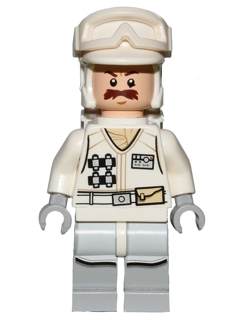 Минифигурка Lego Hoth Rebel Trooper White Uniform (Moustache) sw0760