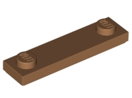 Plate, Modified 1 x 4 with 2 Studs with Groove, 41740 Medium Nougat N