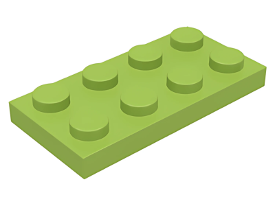Деталь LEGO Plate 2 x 4 3020  Lime U