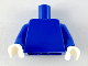 Torso Plain / Blue Arms / White Hands, 973c021  