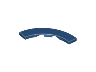 Tile, Round Corner 4 x 4 Macaroni, 27507 Dark Blue N