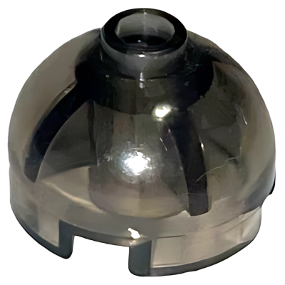 Деталь LEGO Brick, Round 2 x 2 Dome Top with Bottom Axle Holder - Hollow Stud 553 (18841, 30367, 40528) Trans-Brown N