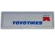 Tile 1 x 3 with Blue 'TOYOTIRES' and Red and Silver 'GTR' Pattern (Sticker) - Set 76917, 63864pb245  