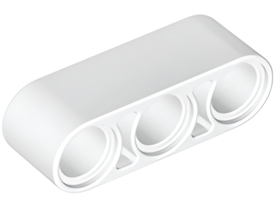 Деталь LEGO Technic, Liftarm Thick 1 x 3 32523 White N