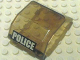 Windscreen 4 x 4 x 4 1/3 Helicopter with White 'POLICE' on Black Background Pattern (Sticker) - Set 7899, 2483pb04  