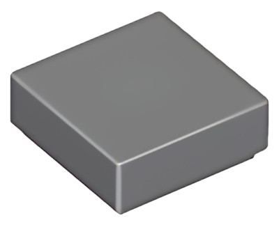 Деталь LEGO Tile 1 x 1 with Groove 3070b Dark Bluish Gray U
