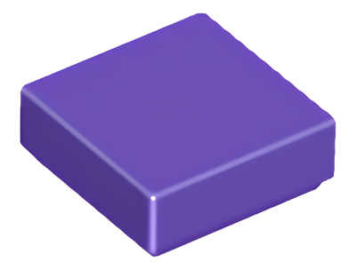 Деталь LEGO Tile 1 x 1 with Groove 3070 Dark Purple U