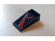 Slope 18 4 x 2 with Red Lightning and 'Danger Jet Intake' Pattern Model Left Side (Sticker) - Set 60177, 30363pb039L  