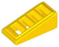 Slope 18 2 x 1 x 2/3 with Grille, 61409 Yellow U