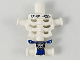 Torso Skeleton, Angular Rib Cage with Repaired Holes and Cracks and Blue Loincloth Pattern, 93060pb06