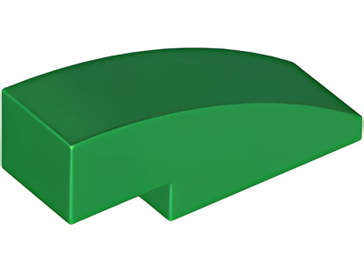 Деталь LEGO Lego Slope, Curved 3 x 1 50950 (1605, 63278) Green U