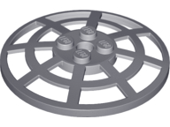 Dish 6 x 6 Inverted (Radar) Webbed - Type 2 (Underside Attachment Positions at 90 degrees), 4285b Dark Bluish Gray U
